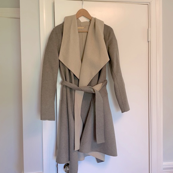 Diane von Furstenberg Reversible Oatmeal Coat S
